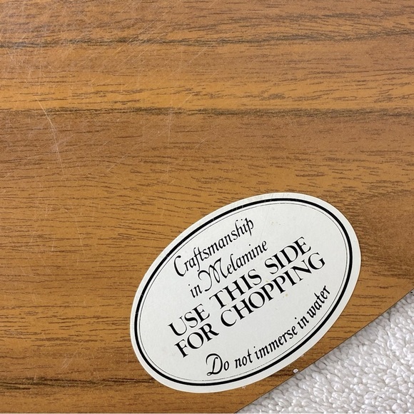 Vintage Harvest Bounty Melamine Cutting Boards Charcuterie Boards X2 - Picture 7 of 14